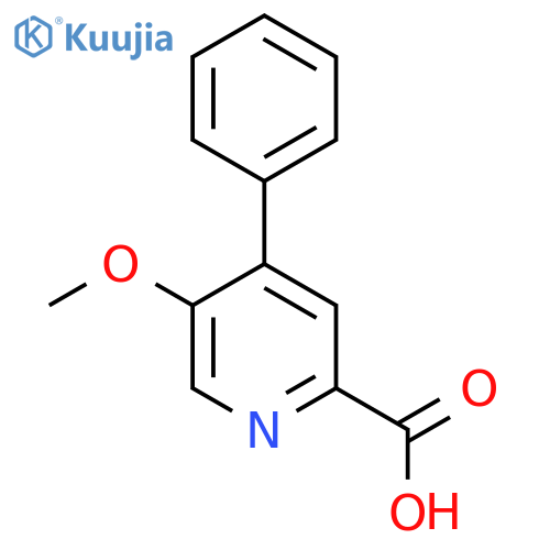 5-Methoxy-4-phenylpicolinic acid structure