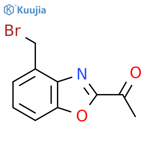 1-(4-(Bromomethyl)benzo[d]oxazol-2-yl)ethanone structure