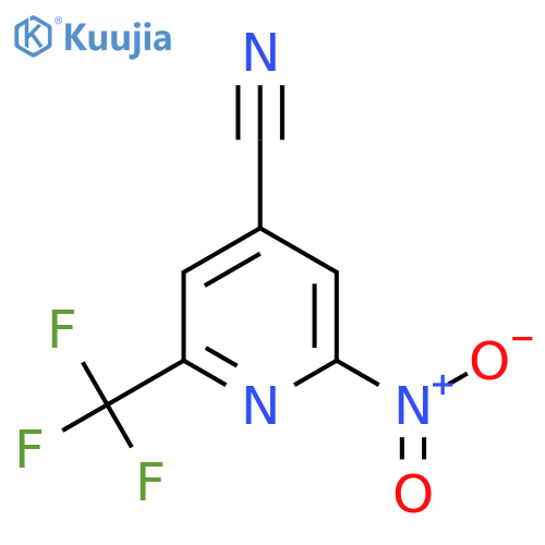 2-Nitro-6-(trifluoromethyl)isonicotinonitrile structure