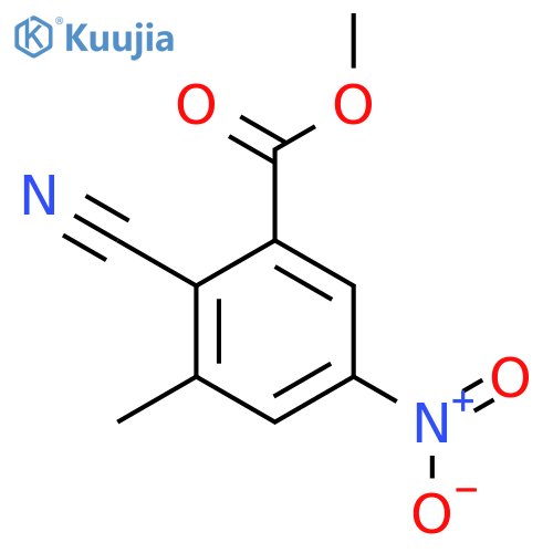 Methyl 2-cyano-3-methyl-5-nitrobenzoate structure