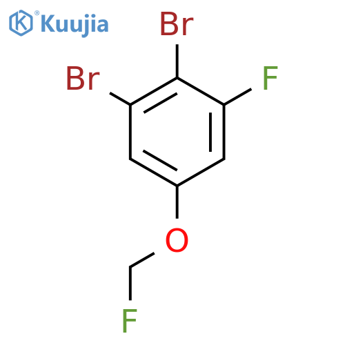 1,2-Dibromo-3-fluoro-5-(fluoromethoxy)benzene structure