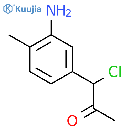 1-(3-Amino-4-methylphenyl)-1-chloropropan-2-one structure