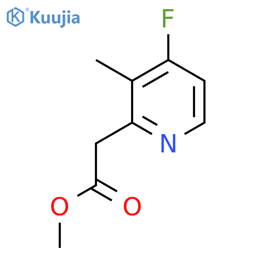 Methyl 4-fluoro-3-methylpyridine-2-acetate structure