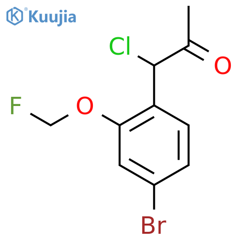 1-(4-Bromo-2-(fluoromethoxy)phenyl)-1-chloropropan-2-one structure