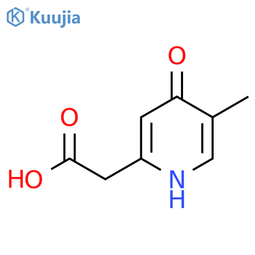 4-Hydroxy-5-methylpyridine-2-acetic acid structure