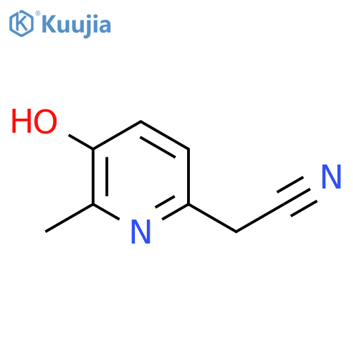 3-Hydroxy-2-methylpyridine-6-acetonitrile structure