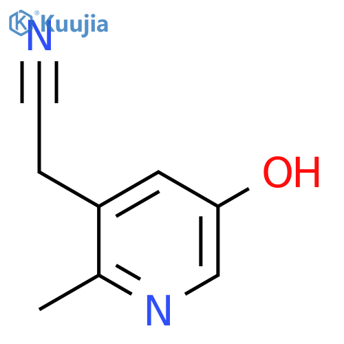 5-Hydroxy-2-methylpyridine-3-acetonitrile structure