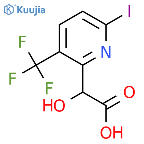 2-(6-Iodo-3-(trifluoromethyl)pyridin-2-yl)-2-hydroxyacetic acid structure