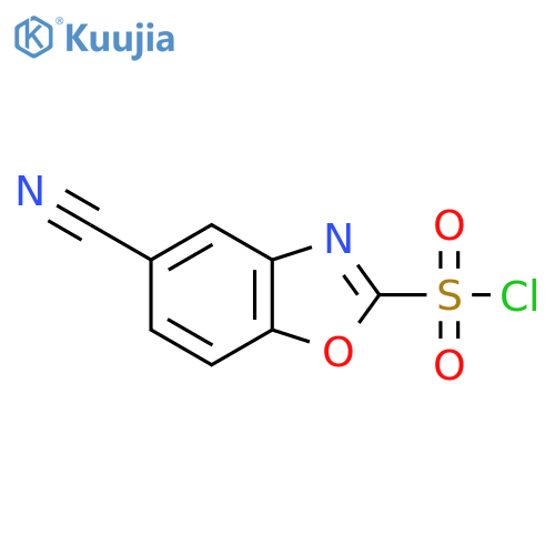 5-Cyanobenzo[d]oxazole-2-sulfonyl chloride structure