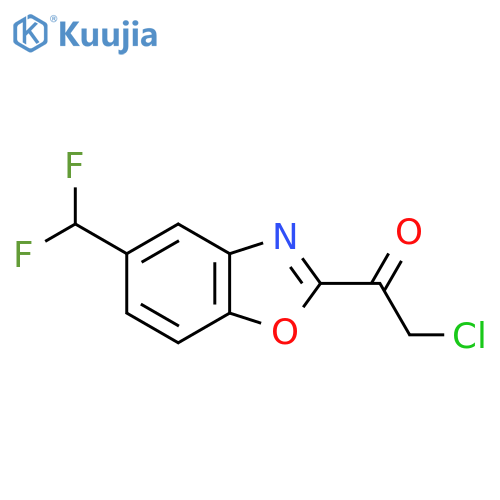 2-(2-Chloroacetyl)-5-(difluoromethyl)benzo[d]oxazole structure