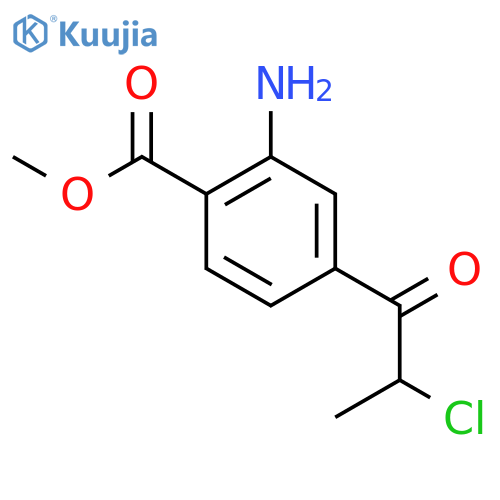Methyl 2-amino-4-(2-chloropropanoyl)benzoate structure