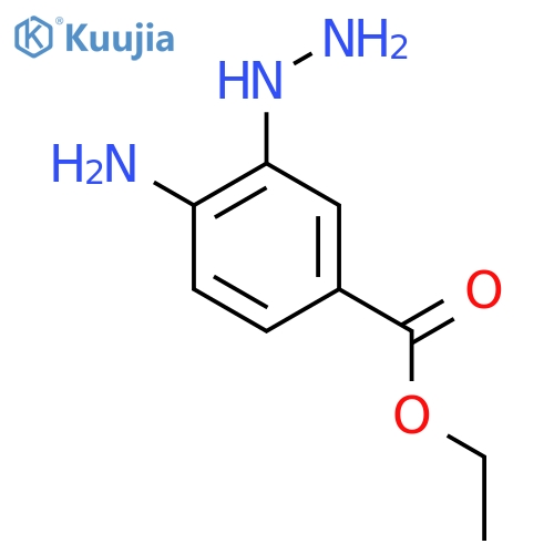 Ethyl 4-amino-3-hydrazinylbenzoate structure