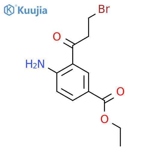 Ethyl 4-amino-3-(3-bromopropanoyl)benzoate structure