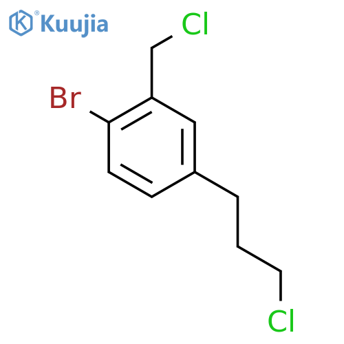 2-Bromo-5-(3-chloropropyl)benzyl chloride structure