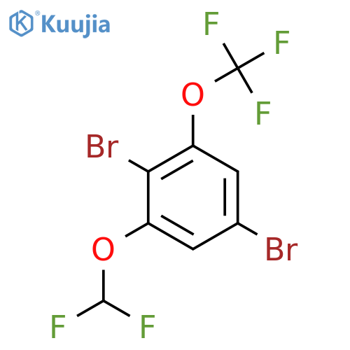 1,4-Dibromo-2-difluoromethoxy-6-(trifluoromethoxy)benzene structure
