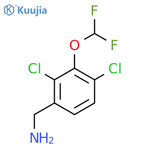 2,4-Dichloro-3-(difluoromethoxy)benzylamine structure