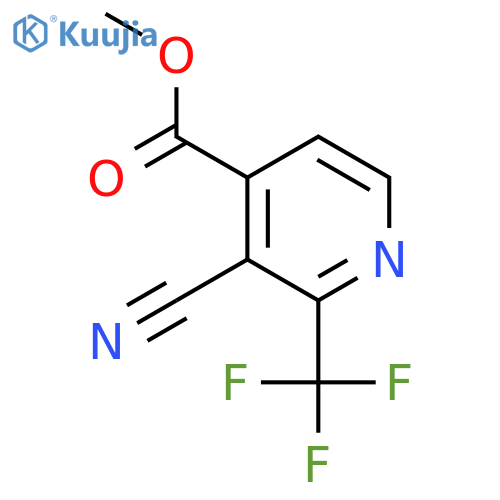 Methyl 3-cyano-2-(trifluoromethyl)isonicotinate structure