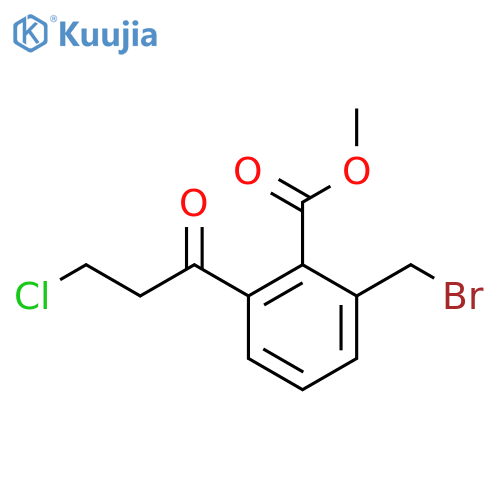 Methyl 2-(bromomethyl)-6-(3-chloropropanoyl)benzoate structure