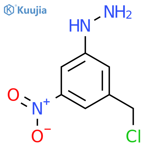 3-(Chloromethyl)-5-nitrophenylhydrazine structure