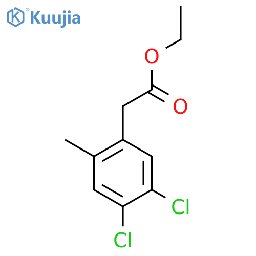 Ethyl 4,5-dichloro-2-methylphenylacetate structure