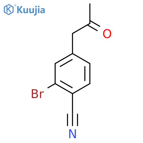 1-(3-Bromo-4-cyanophenyl)propan-2-one structure
