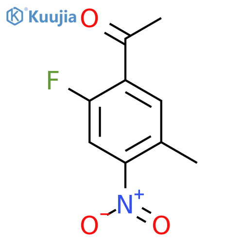 2'-Fluoro-5'-methyl-4'-nitroacetophenone structure