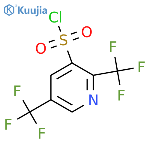 2,5-Bis(trifluoromethyl)pyridine-3-sulfonyl chloride structure