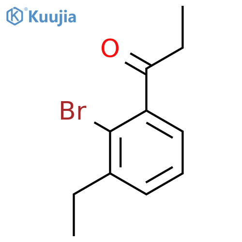 1-(2-Bromo-3-ethylphenyl)propan-1-one structure