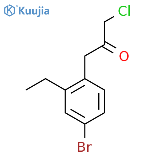 1-(4-Bromo-2-ethylphenyl)-3-chloropropan-2-one structure