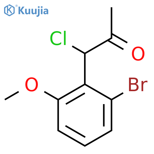 1-(2-Bromo-6-methoxyphenyl)-1-chloropropan-2-one structure
