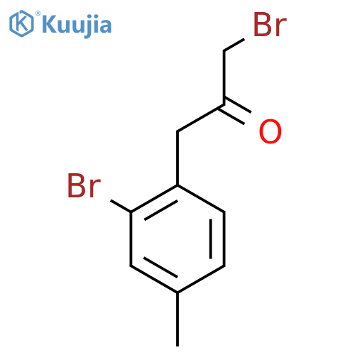 1-Bromo-3-(2-bromo-4-methylphenyl)propan-2-one structure