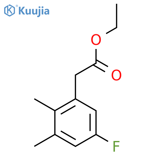 Ethyl 2,3-dimethyl-5-fluorophenylacetate structure