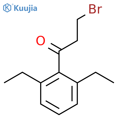 3-Bromo-1-(2,6-diethylphenyl)propan-1-one structure