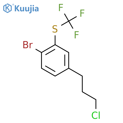 1-Bromo-4-(3-chloropropyl)-2-(trifluoromethylthio)benzene structure