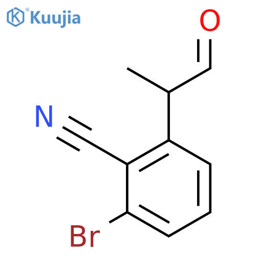 3-Bromo-2-cyanophenylpropanal structure