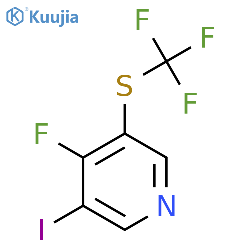 4-Fluoro-3-iodo-5-(trifluoromethylthio)pyridine structure