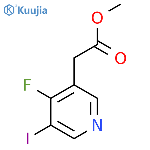 Methyl 4-fluoro-3-iodopyridine-5-acetate structure
