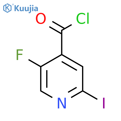 5-Fluoro-2-iodopyridine-4-carbonyl chloride structure