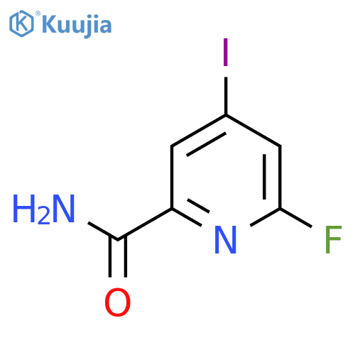 6-Fluoro-4-iodopicolinamide structure