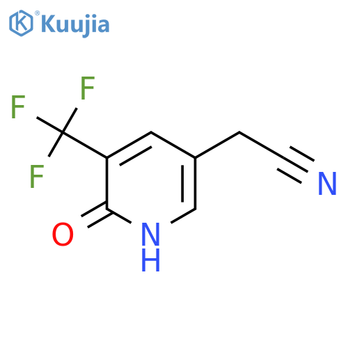 2-Hydroxy-3-(trifluoromethyl)pyridine-5-acetonitrile structure