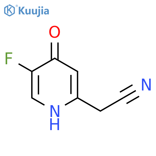 5-Fluoro-4-hydroxypyridine-2-acetonitrile structure