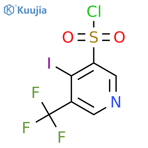 4-Iodo-3-(trifluoromethyl)pyridine-5-sulfonyl chloride structure