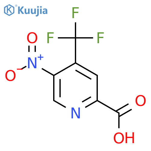 5-Nitro-4-(trifluoromethyl)picolinic acid structure