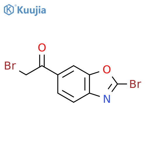 2-Bromo-6-(2-bromoacetyl)benzo[d]oxazole structure