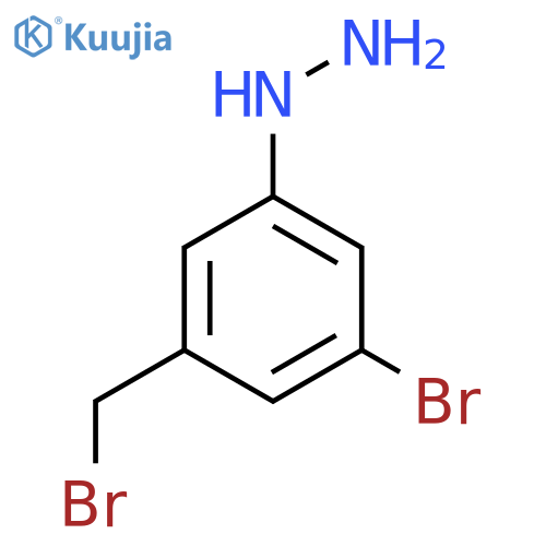 3-Bromo-5-hydrazinylbenzyl bromide structure