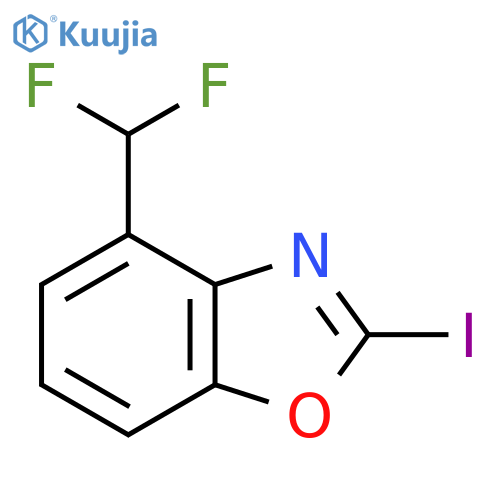 4-(Difluoromethyl)-2-iodobenzo[d]oxazole structure