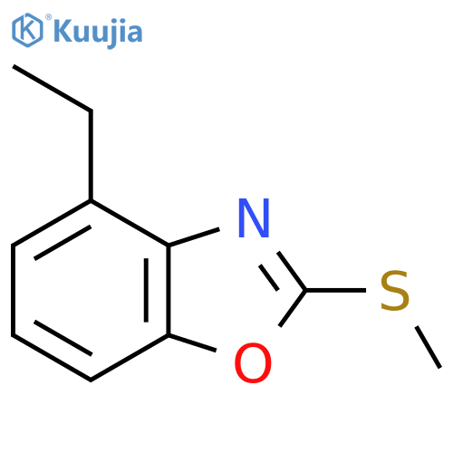 4-Ethyl-2-(methylthio)benzo[d]oxazole structure