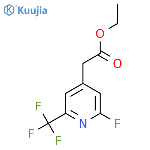 Ethyl 2-fluoro-6-(trifluoromethyl)pyridine-4-acetate structure
