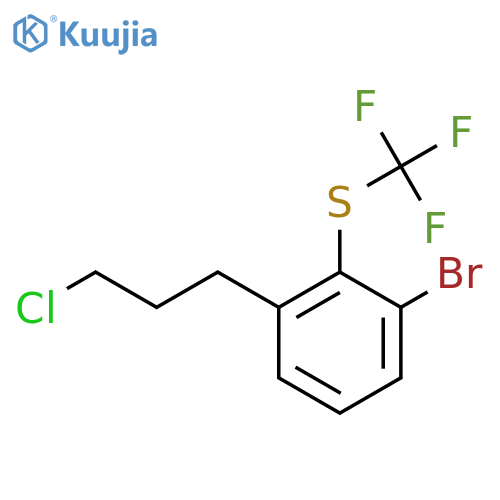 1-Bromo-3-(3-chloropropyl)-2-(trifluoromethylthio)benzene structure