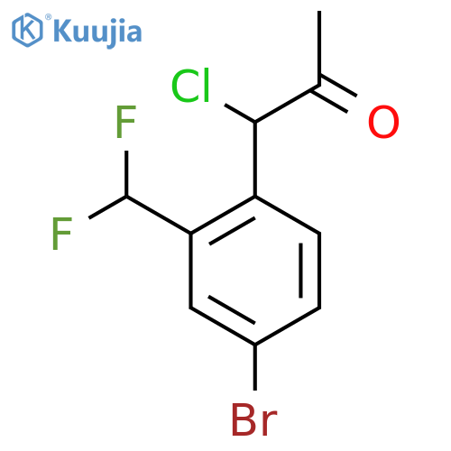 1-(4-Bromo-2-(difluoromethyl)phenyl)-1-chloropropan-2-one structure